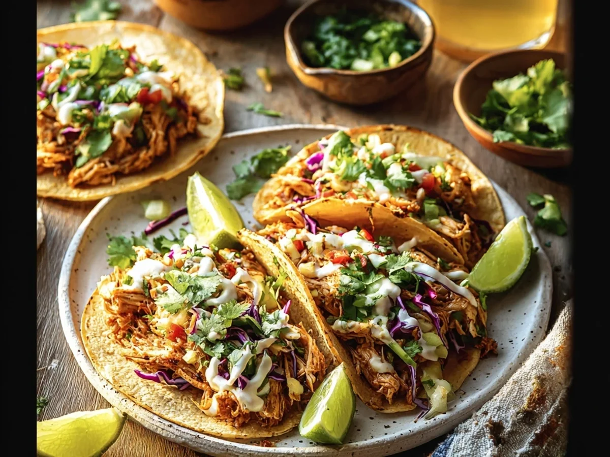 Tender Pulled Chicken Tacos Recipe: A Weeknight Favorite - Image 2