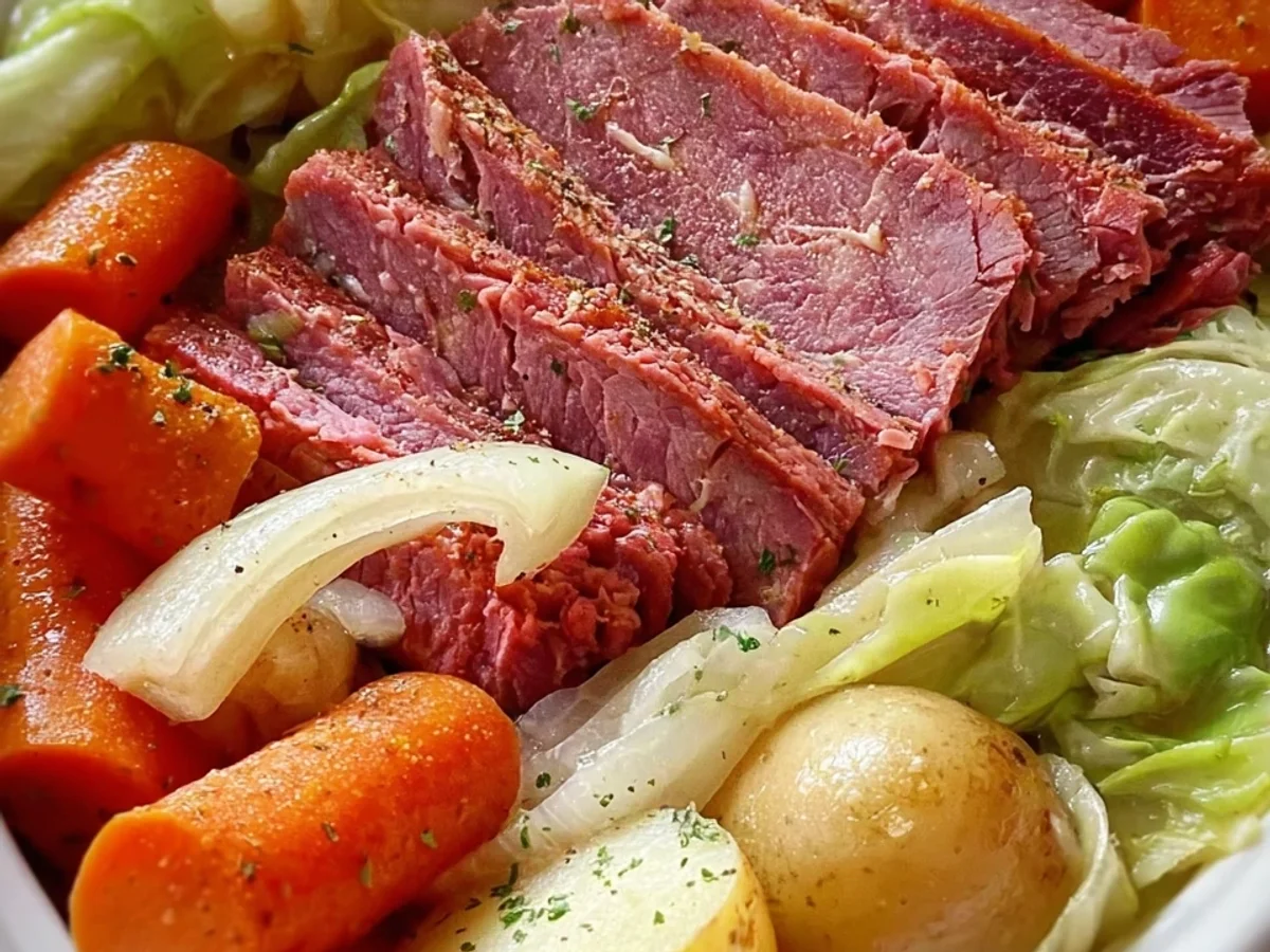 Tender Slow Cooker Corned Beef & Cabbage: Classic Irish - Image 1
