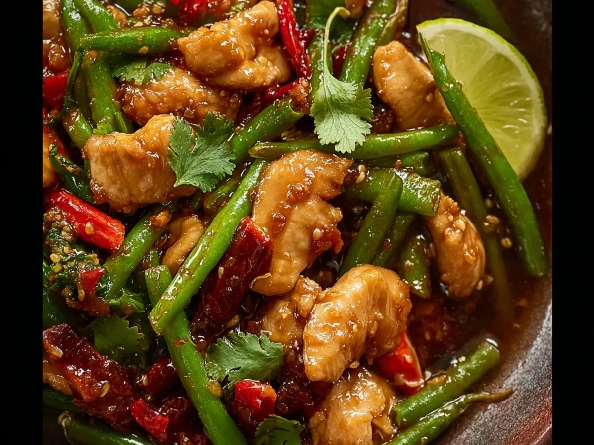 Vibrant Thai Chicken Stir Fry with Green Beans - Image 2