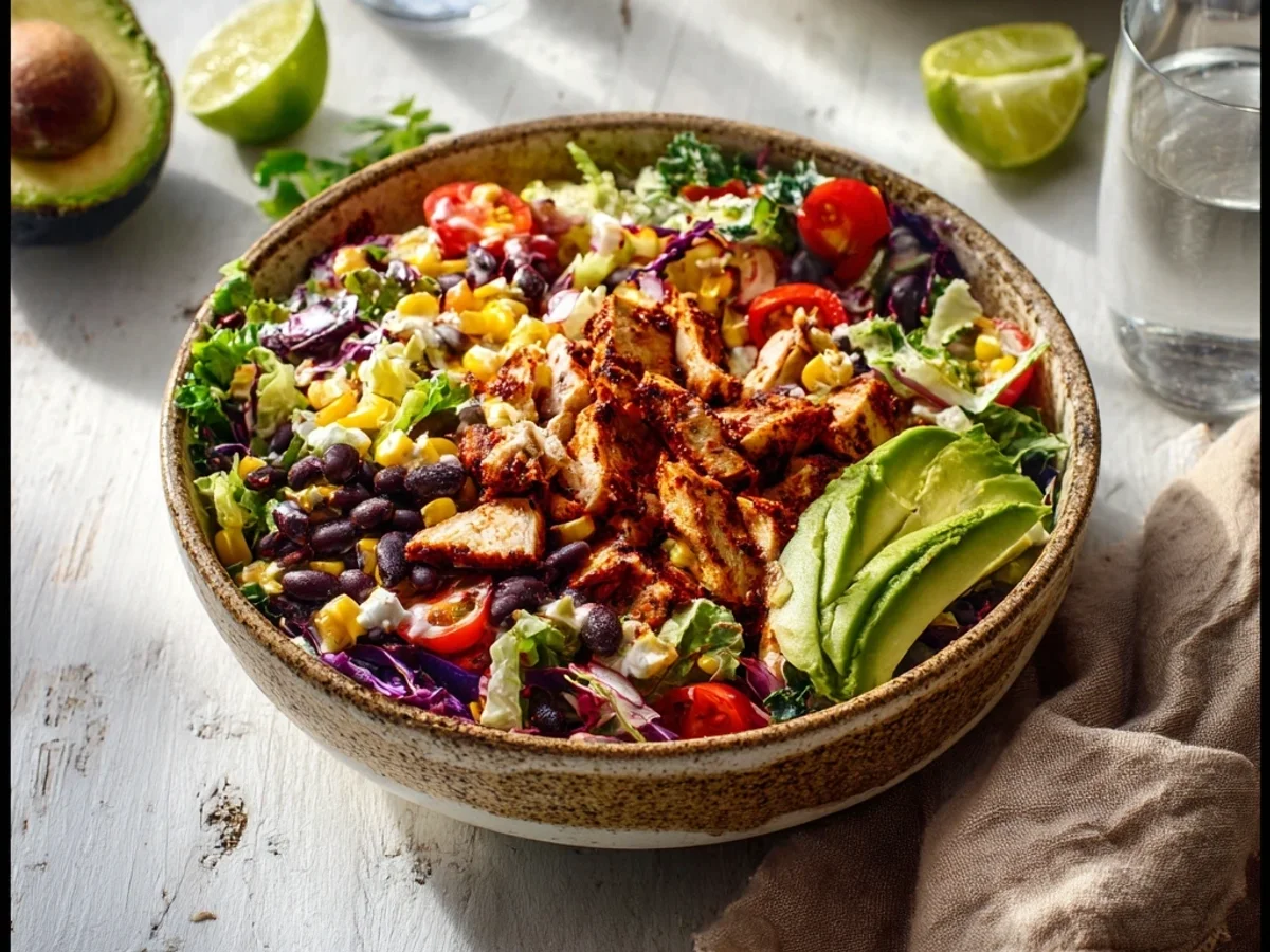 Zesty Chipotle Chicken Chopped Salad: Fresh & Flavorful - Image 1