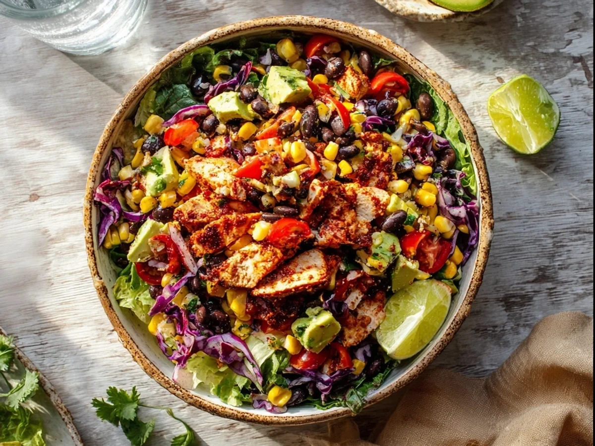 Zesty Chipotle Chicken Chopped Salad: Fresh & Flavorful - Image 2