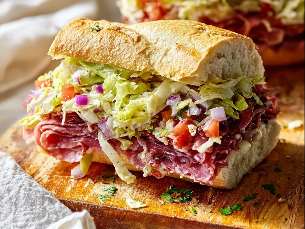 Zesty TikTok Viral Italian Grinder Salad Sandwich - Image 1