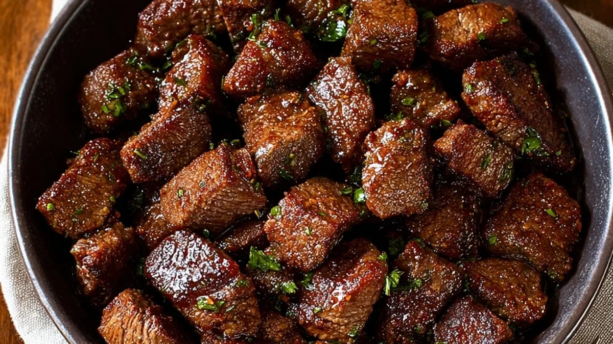 Air Fryer Juicy Steak Bites: Succulent & Speedy