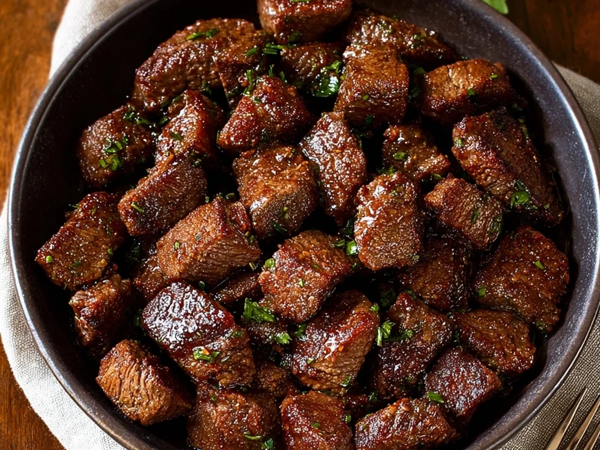 Air Fryer Juicy Steak Bites: Succulent & Speedy - Featured Image