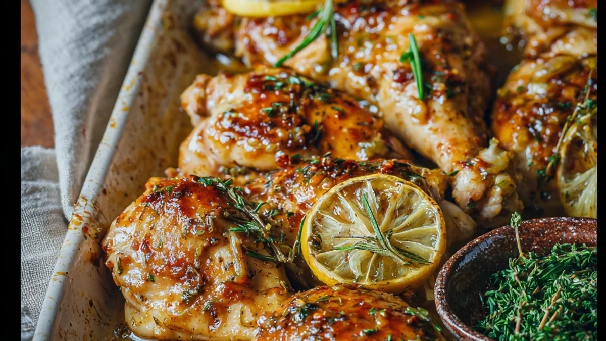 Baked Lemon Butter Chicken: Zesty, Tender & Simple