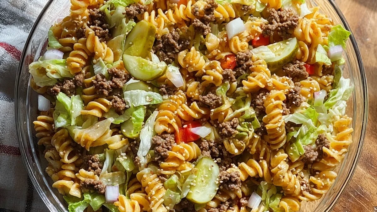 Big Mac Pasta Salad: Tangy, Creamy, and So Satisfying