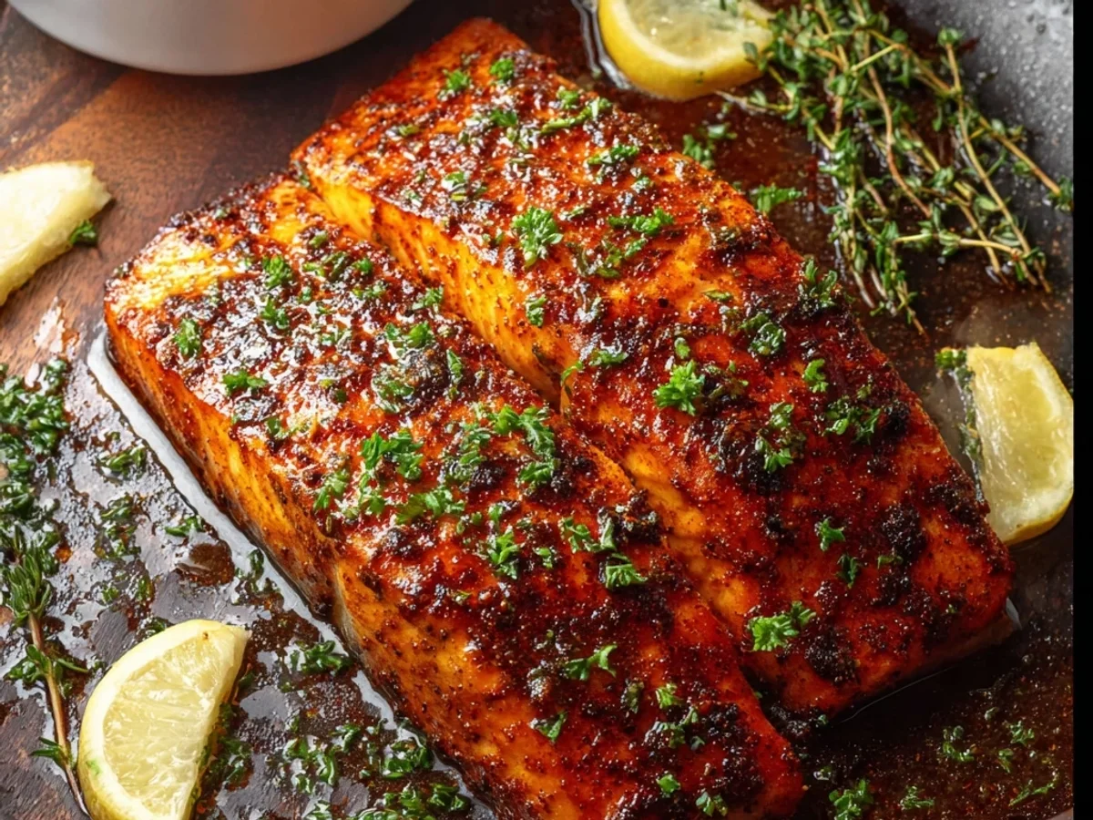 Cajun Honey Butter Salmon: Sweet & Spicy Flaky Fish - Featured Image