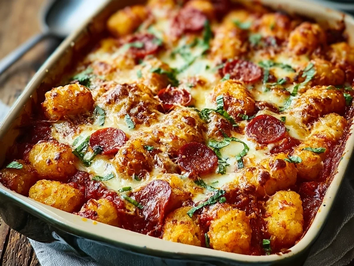 Cheesy Pizza Tot Casserole: A Family Dinner Winner - Featured Image