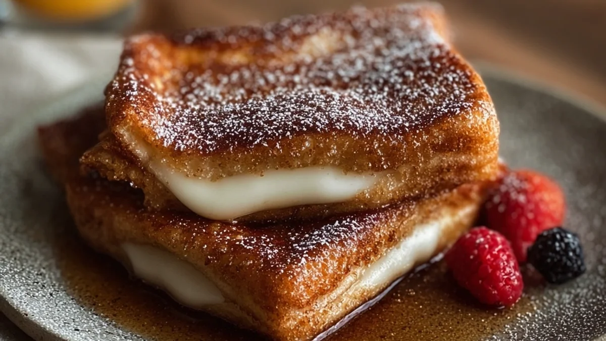 Churro Stuffed French Toast: Golden Morning Bliss