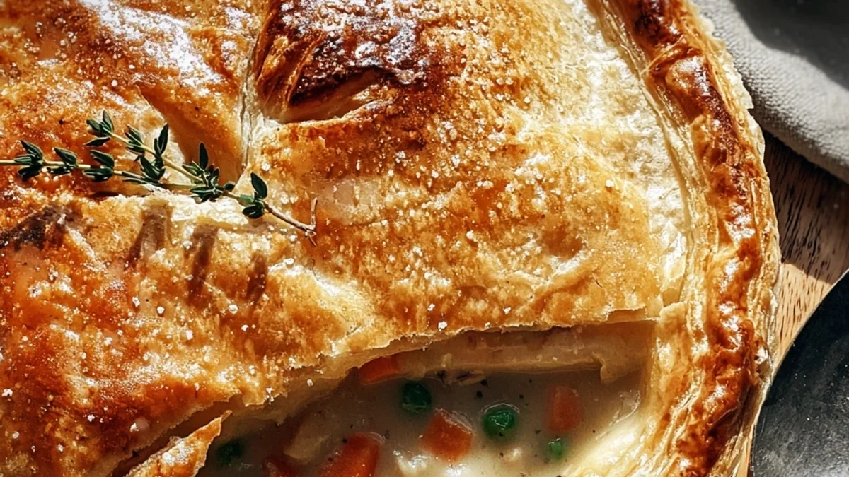 Classic Chicken Pot Pie Recipe: Flaky Crust, Creamy Filling
