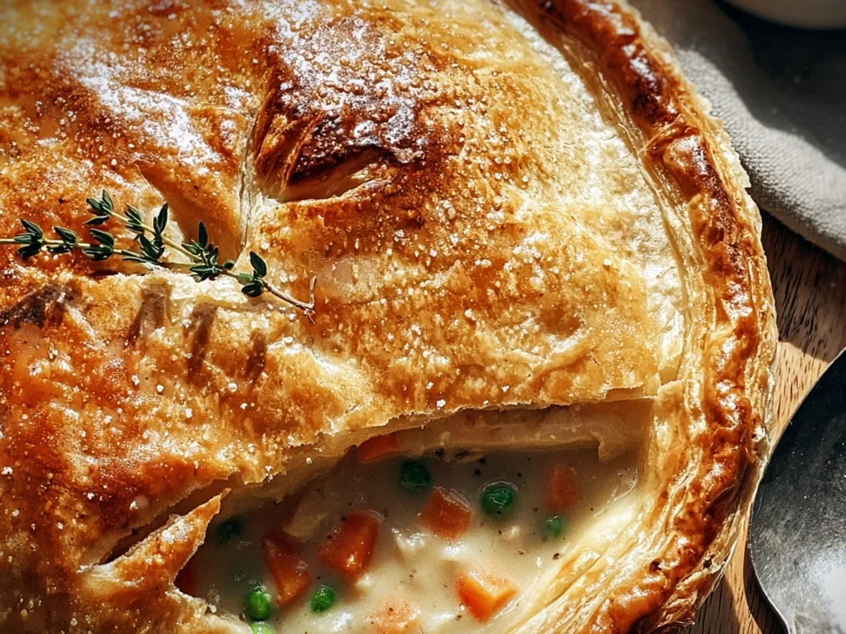 Classic Chicken Pot Pie Recipe: Flaky Crust, Creamy Filling - Featured Image