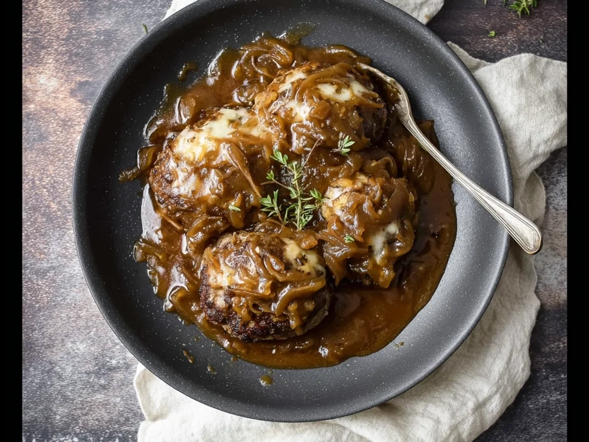 Classic French Onion Salisbury Steak: Rich, Savory Comfort - Featured Image