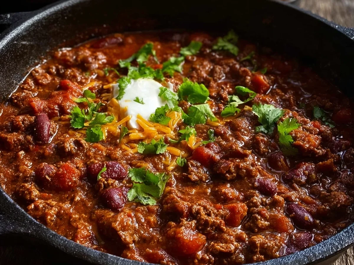 Classic Slow Cooker Chili Recipe - Featured Image