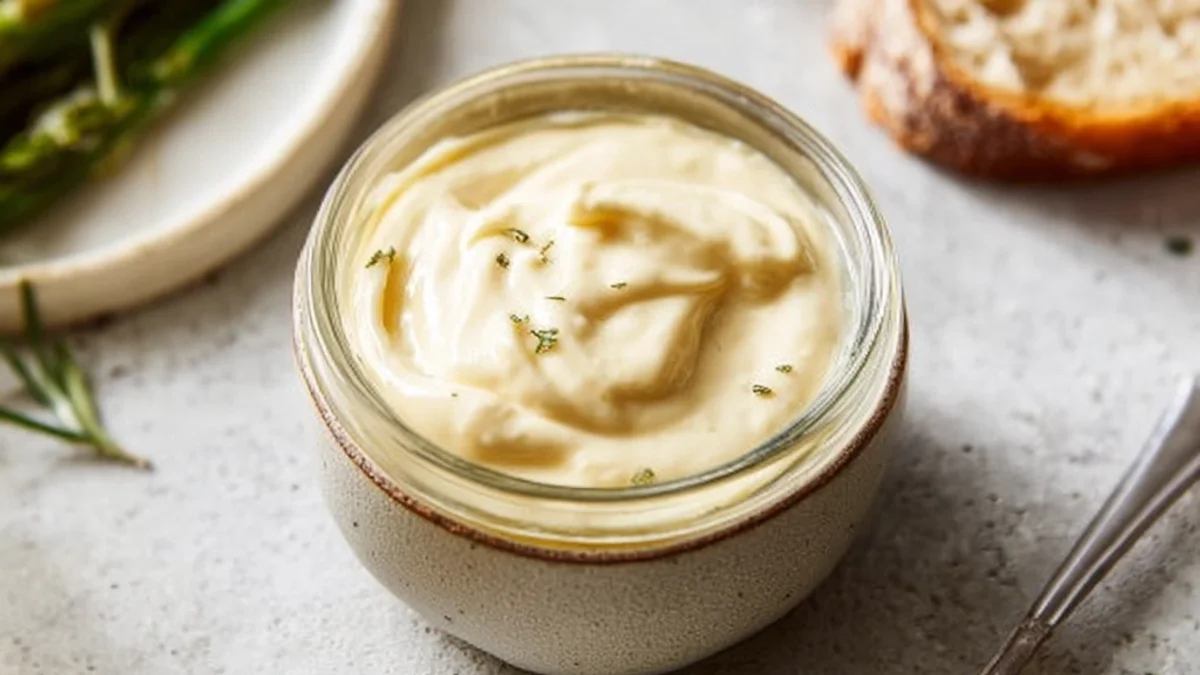 Creamy 3 Ingredient Roasted Garlic Aioli