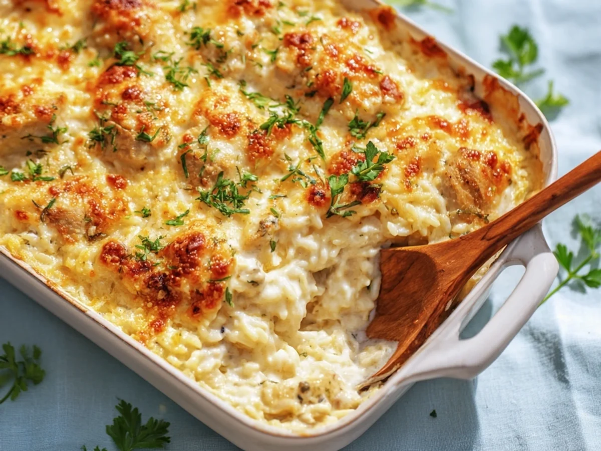 Creamy Angel Chicken Rice Casserole: A Family Favorite - Featured Image
