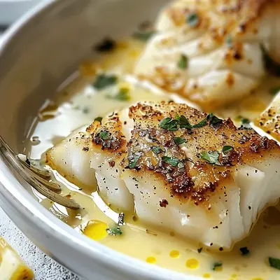 Creamy Baked Cod in Coconut Lemon Sauce