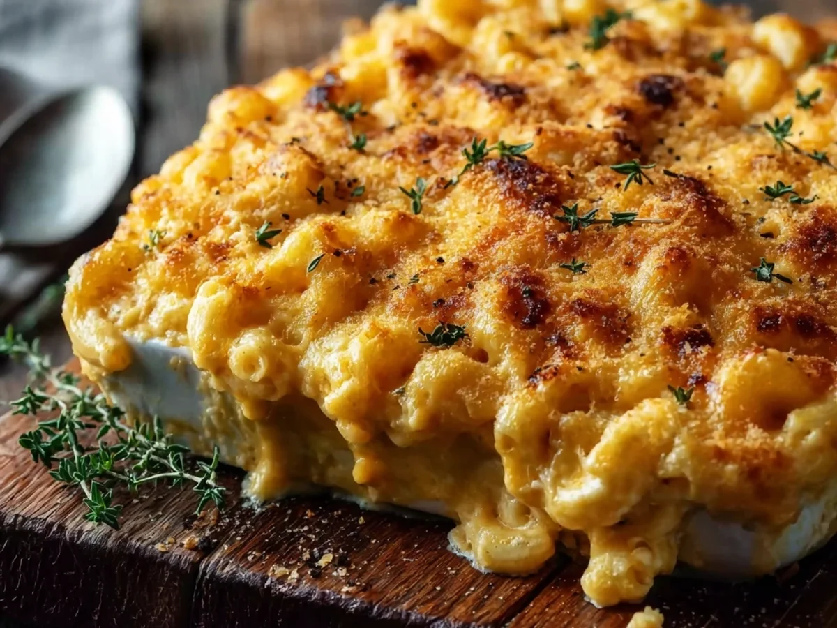 Creamy Baked Mac and Cheese: Golden Crust Delight - Featured Image