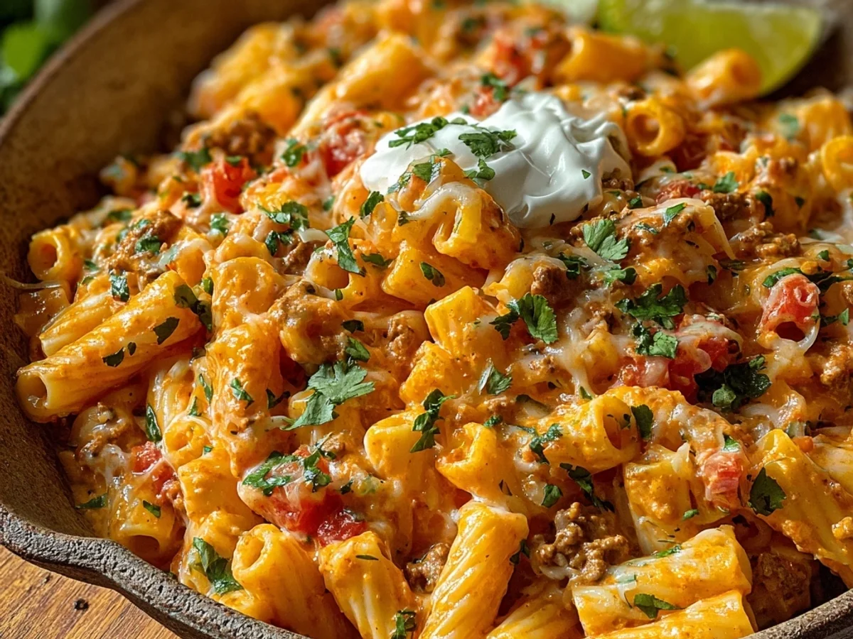 Creamy Cheesy Rotel Pasta Fiesta: Tex-Mex Comfort - Featured Image