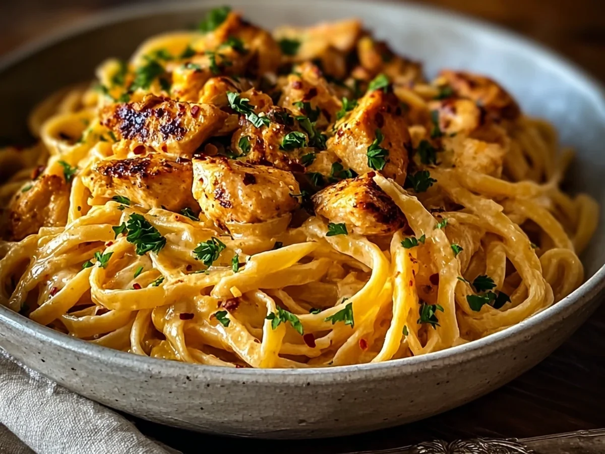 Creamy Cowboy Butter Chicken Linguine Delight - Featured Image