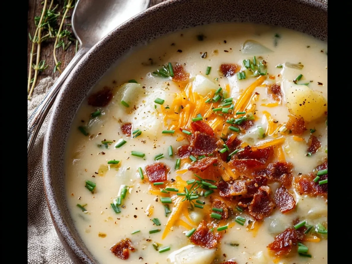 Creamy Crockpot Potato Soup Recipe - Rich & Comforting - Featured Image