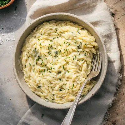 Creamy Garlic Parmesan Orzo: Simple & Satisfying Dinner