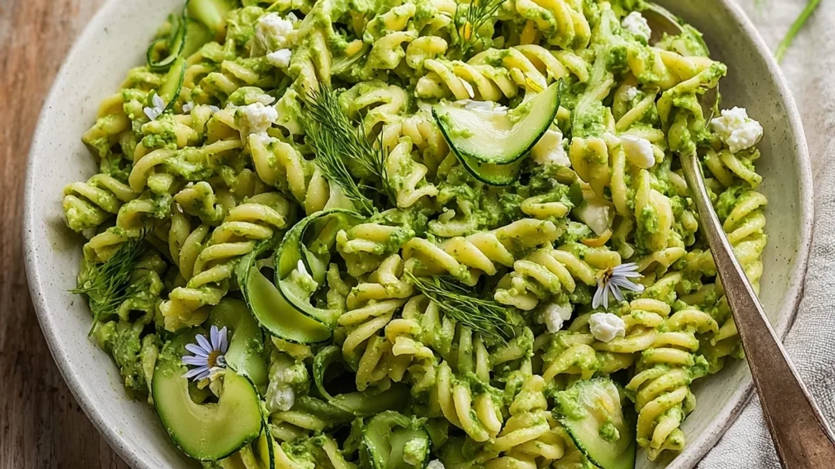 Creamy Green Goddess Pasta Salad: Easy Recipe
