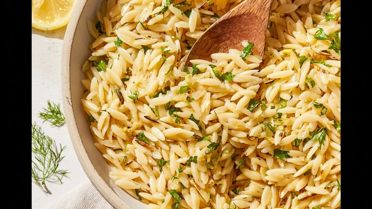 Creamy Lemon Orzo Pasta: Zesty, Easy Dinner