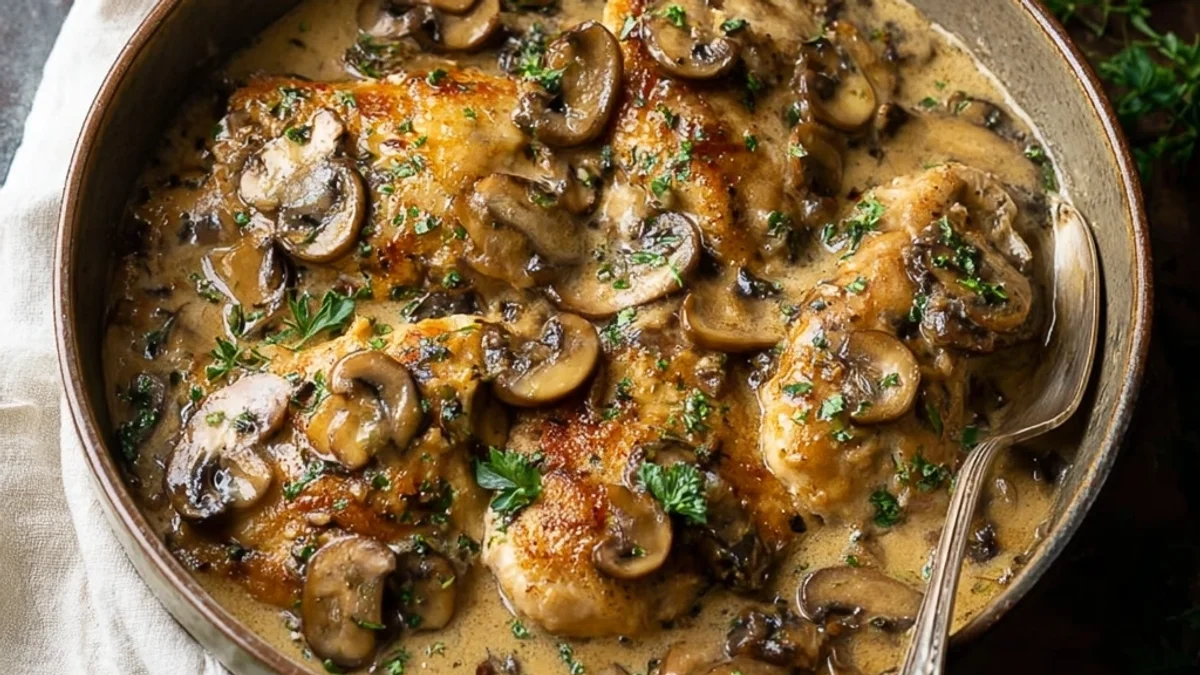 Creamy Mushroom Chicken: A Quick Weeknight Meal