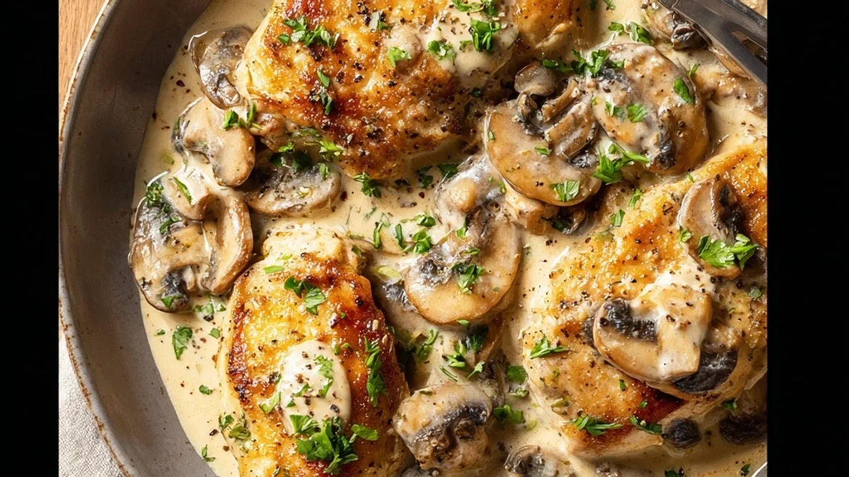 Creamy Mushroom Chicken Recipe: A Comforting Weeknight Meal