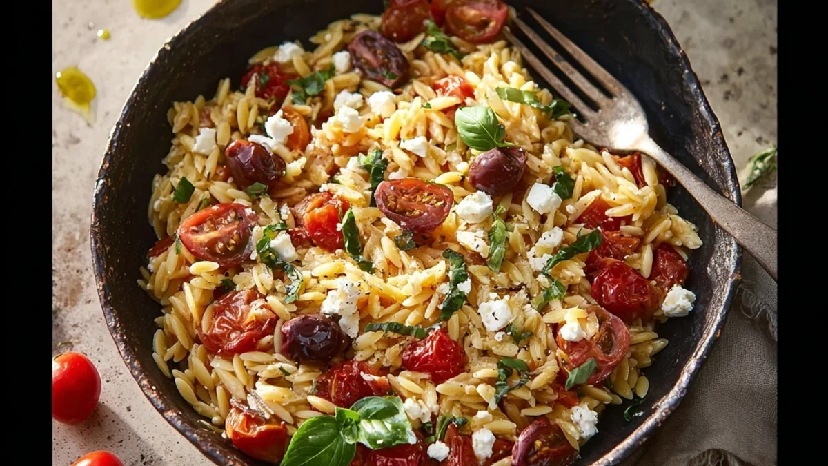 Creamy Orzo with Tomatoes and Feta: A Weeknight Wonder