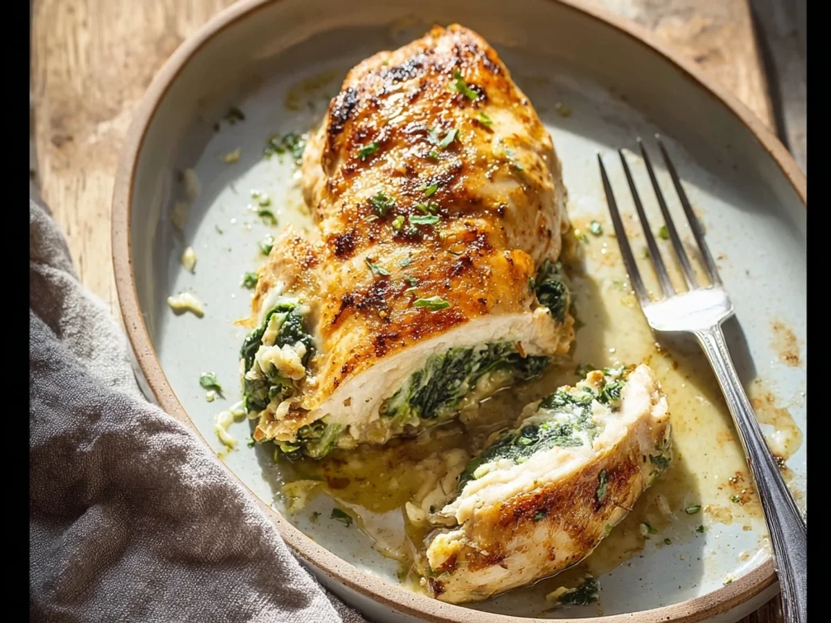 Creamy Spinach Stuffed Chicken Breasts - Featured Image