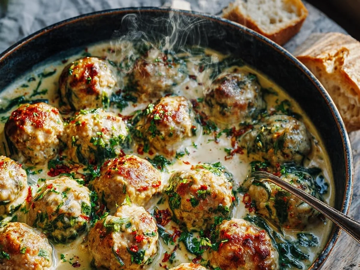 Creamy Spinach Turkey Meatballs: Weeknight Comfort - Featured Image