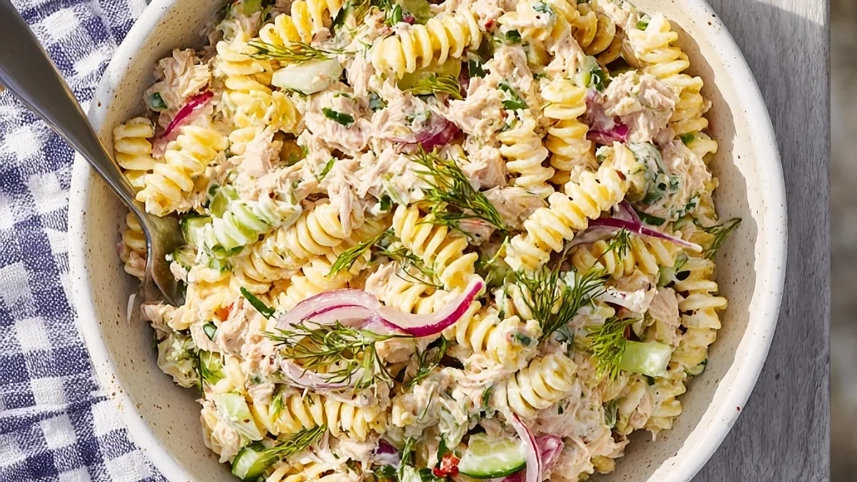 Creamy Tuna Pasta Salad: Easy & Delicious!