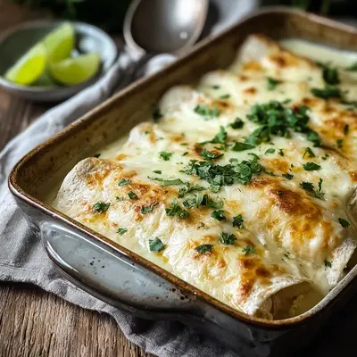 Creamy White Chicken Enchiladas: Easy Weeknight Dinner