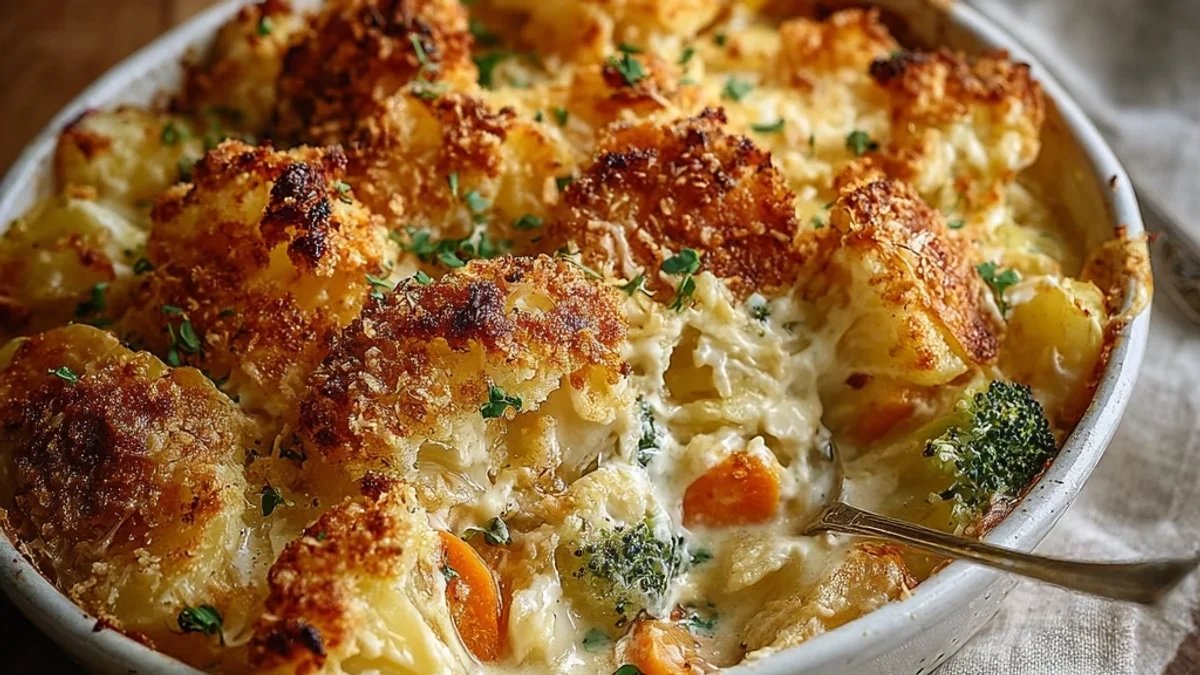 Creamy Winter Vegetable Bake: A Simple Comfort Meal