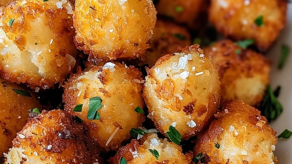 Crispy 2-Ingredient Cottage Cheese Tots: Quick & Easy