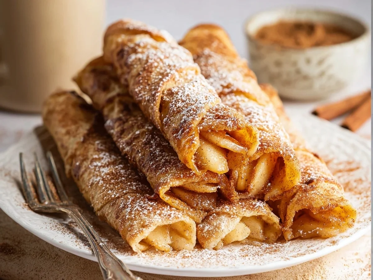 Crispy Air Fryer Apple Pie Taquitos for a Quick Treat - Featured Image