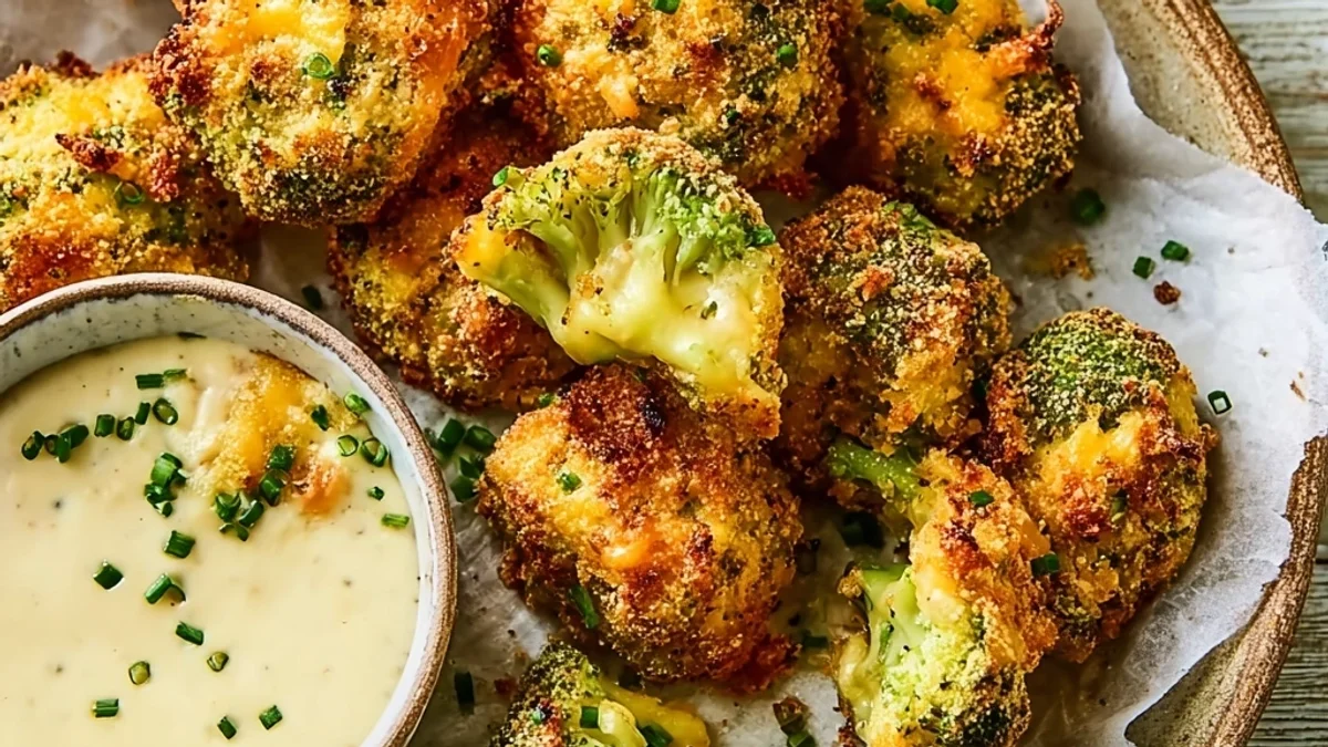 Crispy Air Fryer Broccoli Cheddar Poppers: A Family Favorite