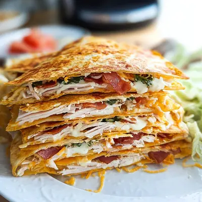 Crispy Air Fryer Chicken Turkey Ham Ranch Crunchwrap