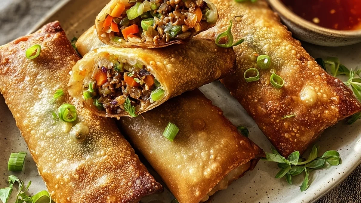 Crispy Air Fryer Egg Rolls: Quick Snack Happiness