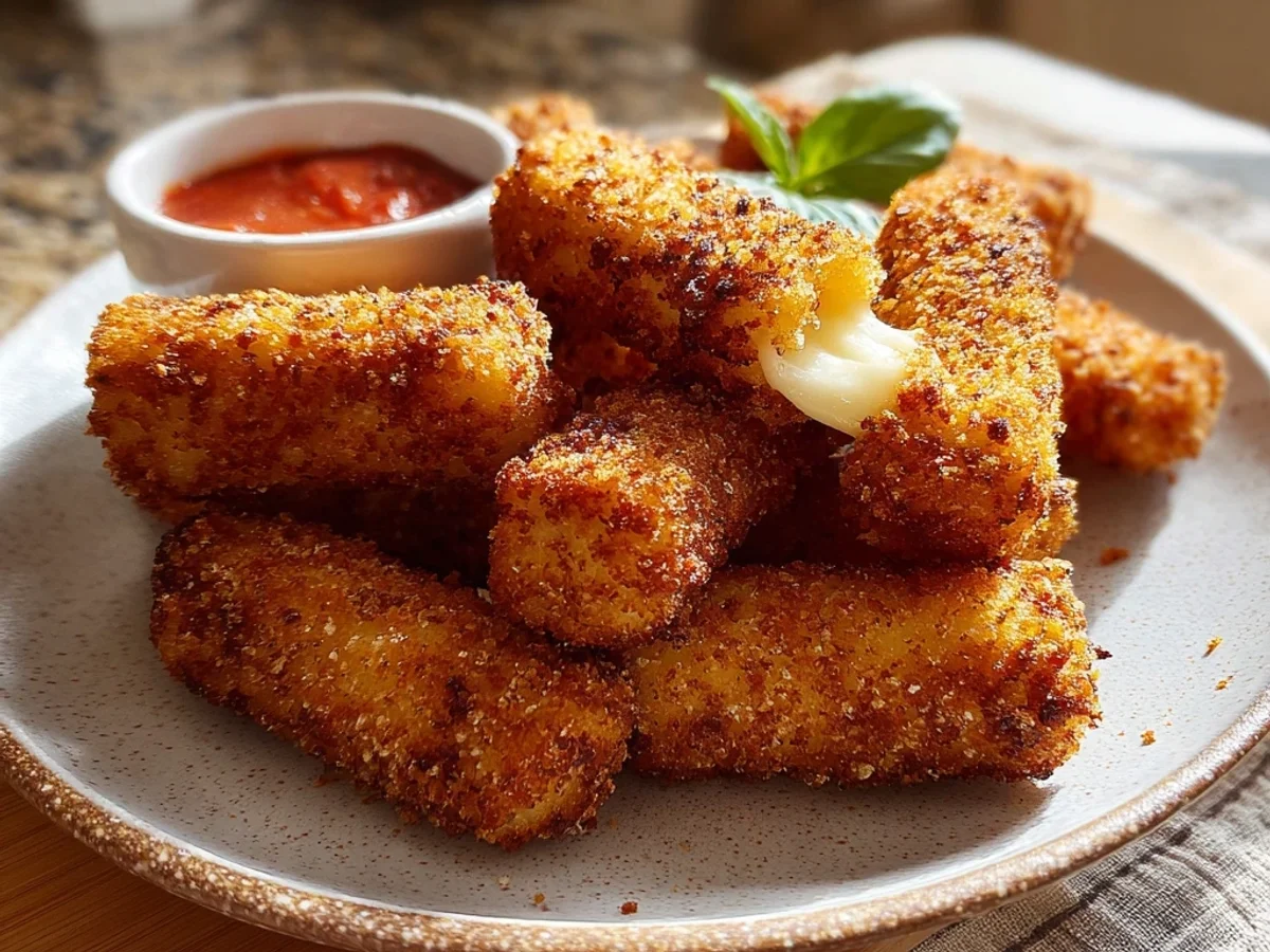 Crispy Air Fryer Mozzarella Sticks: Quick & Easy - Featured Image
