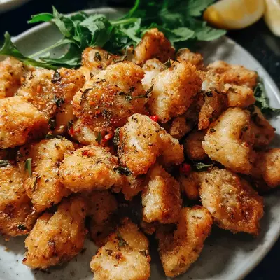 Crispy Air Fryer Salt and Pepper Chicken Bites: Savory