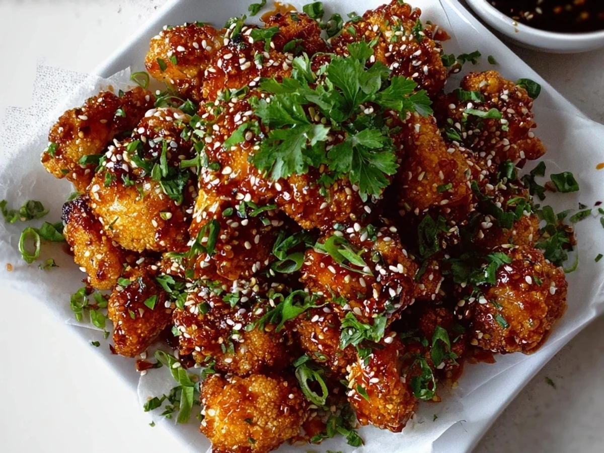Crispy Air Fryer Sesame Cauliflower Wings: A Vegan Delight - Featured Image