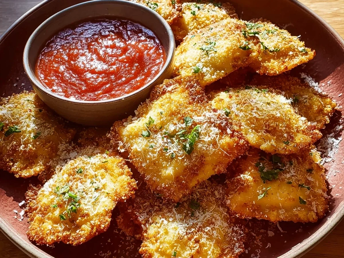 Crispy Air Fryer Toasted Ravioli Bites - Featured Image