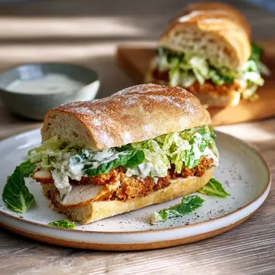Crispy Chicken Caesar Sandwich: A Zesty Lunch Fix