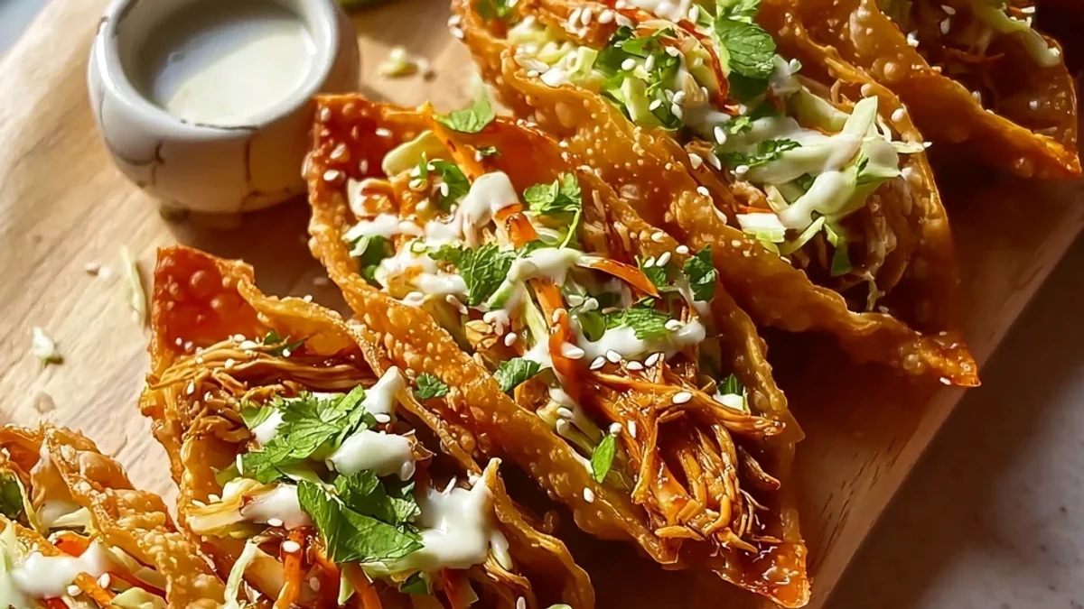 Crispy Chicken Wonton Tacos: A Weeknight Win