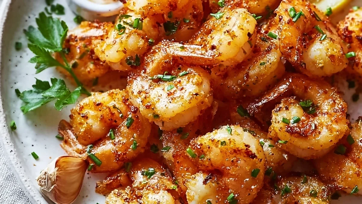 Crispy Garlic Butter Air Fryer Shrimp: Flavorful & Fast