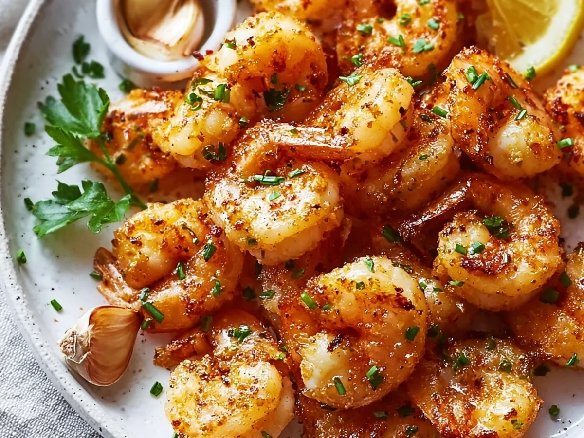 Crispy Garlic Butter Air Fryer Shrimp: Flavorful & Fast - Featured Image