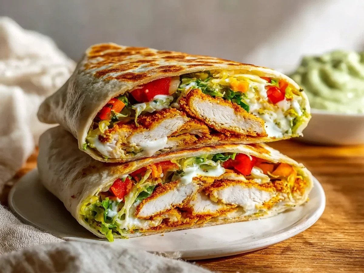 Crispy Healthy Chicken Crunch Wrap: Quick & Flavorful - Featured Image