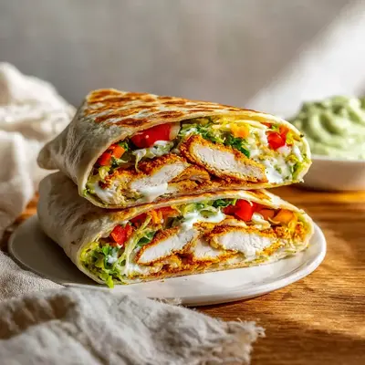 Crispy Healthy Chicken Crunch Wrap: Quick & Flavorful